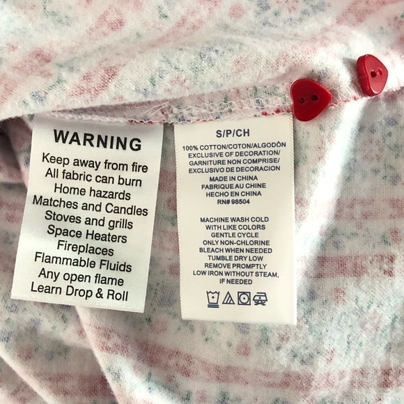 LANZ Red/Blue Hearts Mid Length Tyrolean Gown - Picture 7 of 7